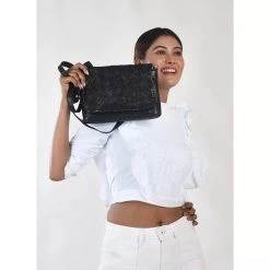 Milo Pessac Flap Purse - Black