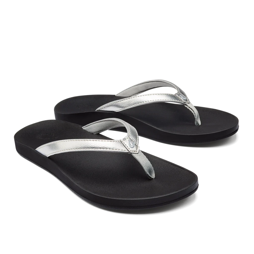 Puawe - Silver OluKai Puawe - Silver -Aetrex Online puawe silver womens sandals olukai 915882