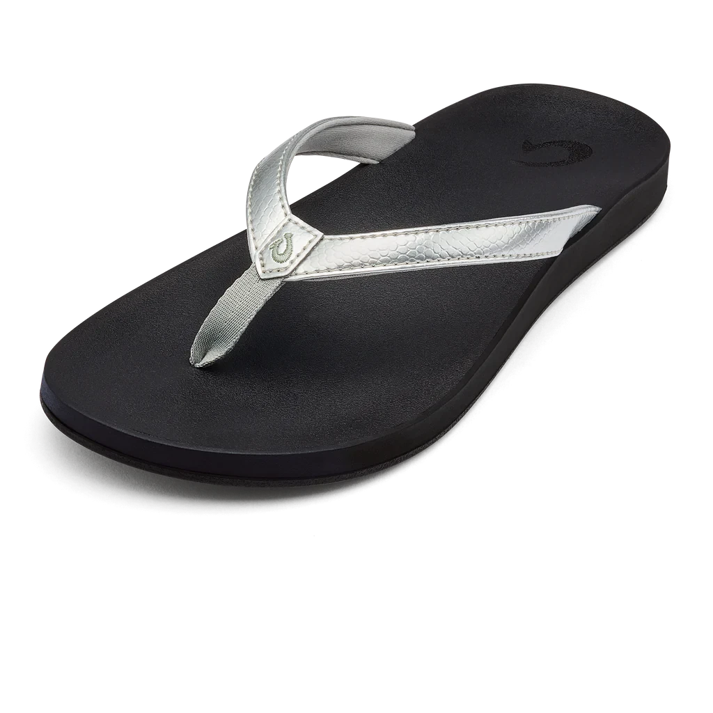 Puawe - Silver OluKai Puawe - Silver -Aetrex Online puawe silver womens sandals olukai 945786