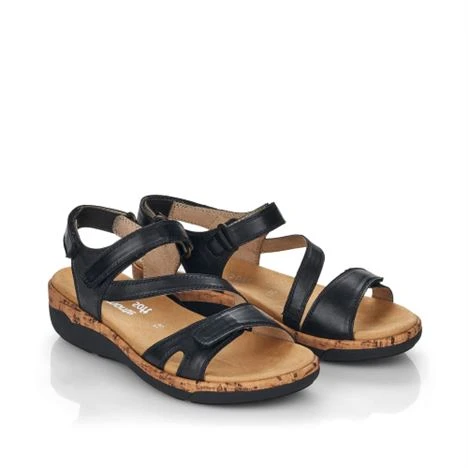 R6850 Jocelyn - Black Rieker R6850 Jocelyn - Black -Aetrex Online r6850 jocelyn black womens sandals rieker 158455