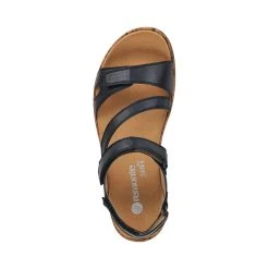 Rieker R6850 Jocelyn - Black 4 Rieker R6850 Jocelyn - Black -Aetrex Online r6850 jocelyn black womens sandals rieker 240822