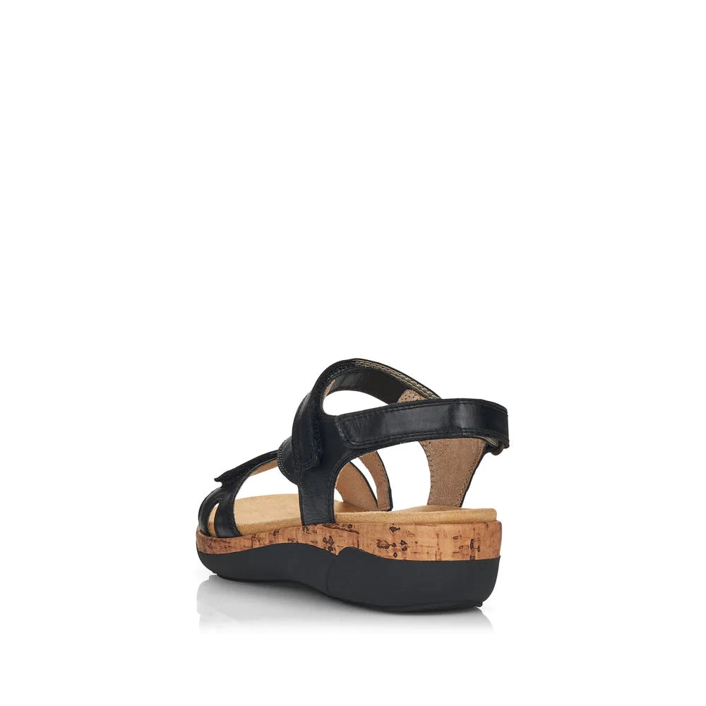R6850 Jocelyn - Black Rieker R6850 Jocelyn - Black -Aetrex Online r6850 jocelyn black womens sandals rieker 904242