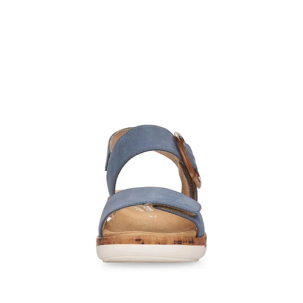 R6853 Jocelyn - Blue Rieker R6853 Jocelyn - Blue -Aetrex Online r6853 jocelyn blue womens sandals rieker 290231