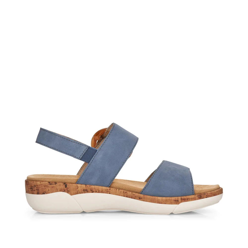 R6853 Jocelyn - Blue Rieker R6853 Jocelyn - Blue -Aetrex Online r6853 jocelyn blue womens sandals rieker 572907