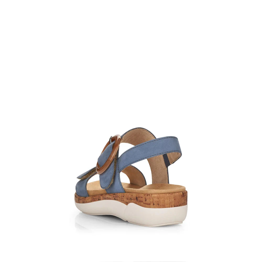 R6853 Jocelyn - Blue Rieker R6853 Jocelyn - Blue -Aetrex Online r6853 jocelyn blue womens sandals rieker 936892