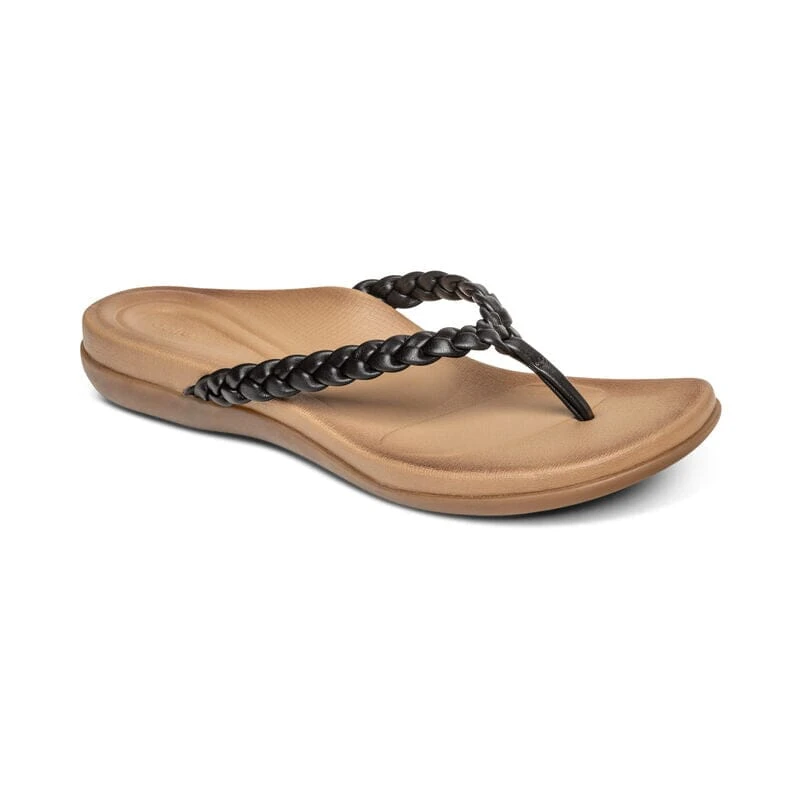 Rachel - Black Aetrex Rachel - Black -Aetrex Online rachel black womens sandals aetrex 630675