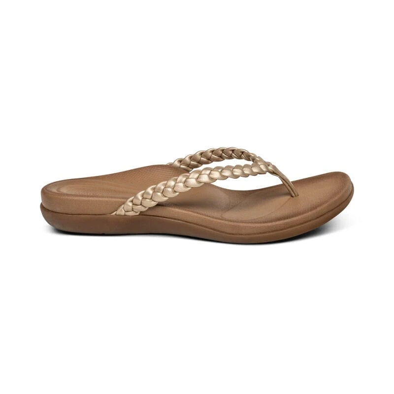 Rachel - Gold Aetrex Rachel - Gold -Aetrex Online rachel gold womens sandals aetrex 146993