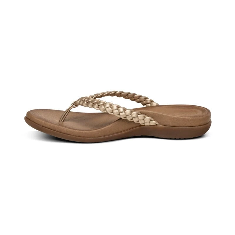 Rachel - Gold Aetrex Rachel - Gold -Aetrex Online rachel gold womens sandals aetrex 801344