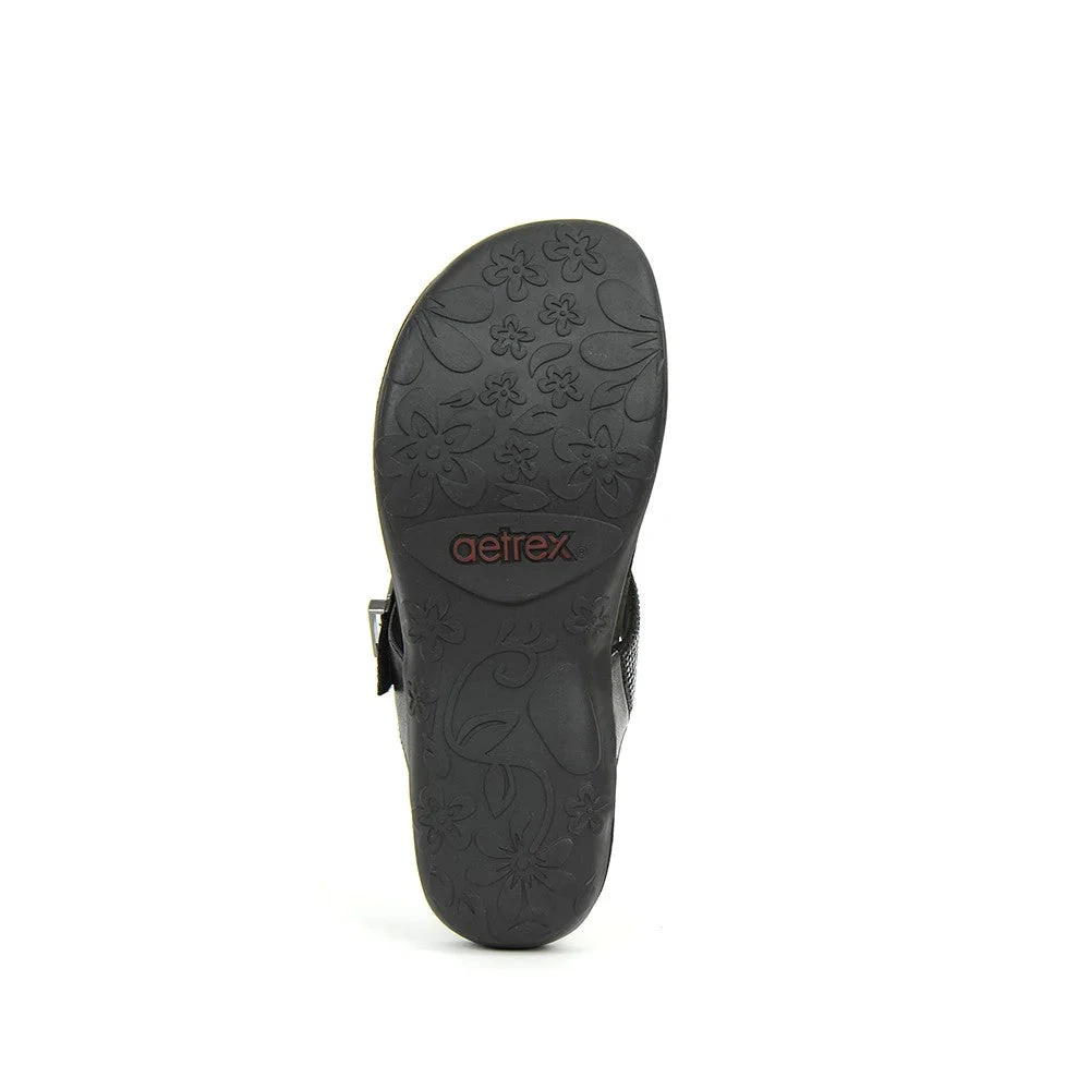 Rae Adjustable Thong Sandal - Gunmetal Aetrex Rae Adjustable Thong Sandal - Gunmetal -Aetrex Online rae adjustable thong sandal gunmetal womens sandals aetrex 695669