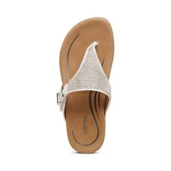 Aetrex Rae Adjustable Thong Sandal - White 5 Aetrex Rae Adjustable Thong Sandal - White -Aetrex Online rae adjustable thong sandal white womens sandals aetrex 446217