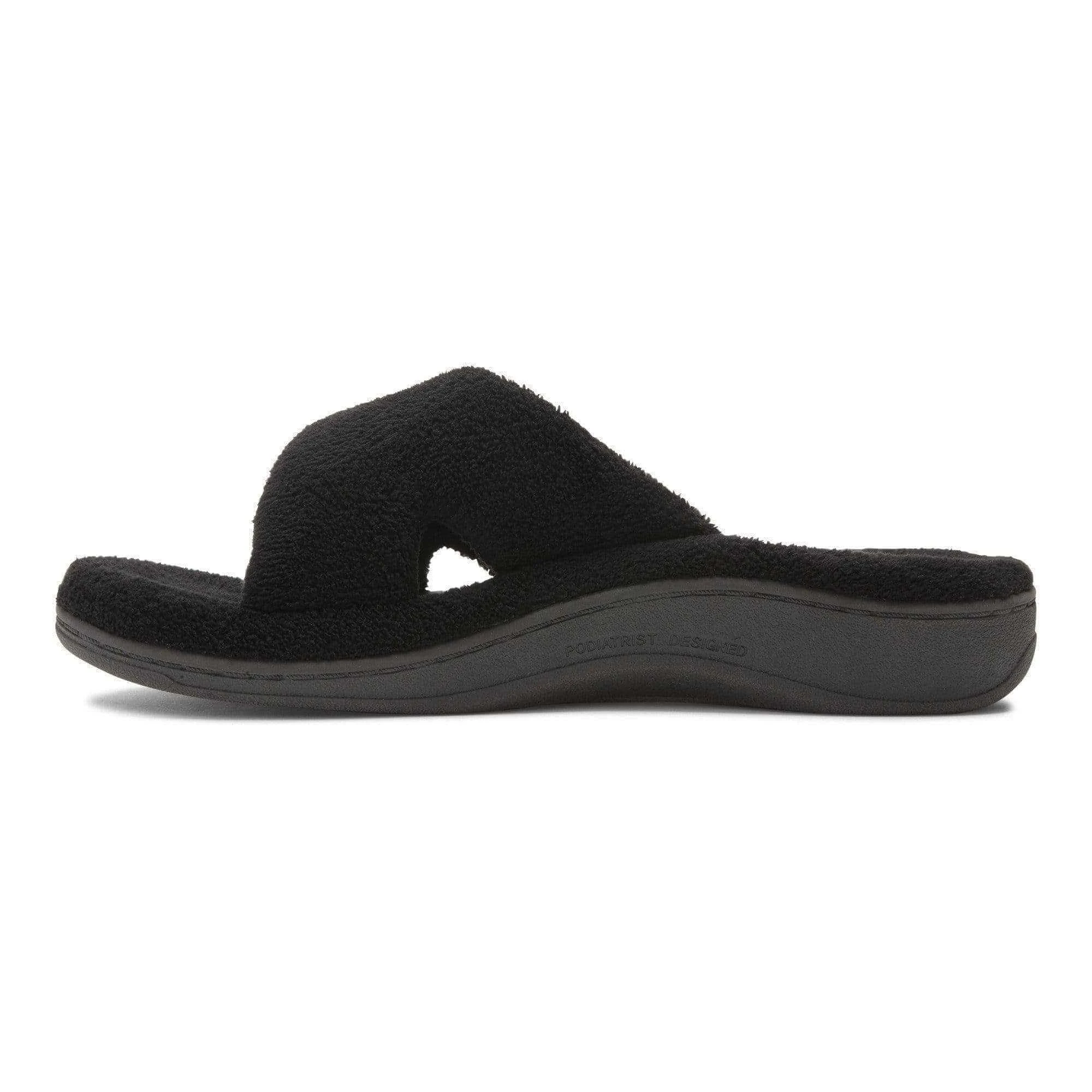 RELAX SLIPPERS - Black Vionic RELAX SLIPPERS - Black -Aetrex Online relax slippers womens sandals vionic 940147