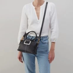 Hobo Sheila Top Zip Crossbody - Black -Aetrex Online sheila top zip crossbody black handbags wallets hobo 336058