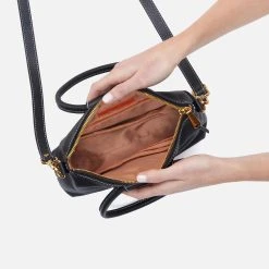 Hobo Sheila Top Zip Crossbody - Black -Aetrex Online sheila top zip crossbody black handbags wallets hobo 927114