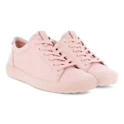 ECCO Soft 7 Mono Sneaker - Pink -Aetrex Online soft 7 mono sneaker pink womens closed toe ecco 201305