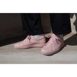 ECCO Soft 7 Mono Sneaker - Pink -Aetrex Online soft 7 mono sneaker pink womens closed toe ecco 875288