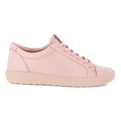 ECCO Soft 7 Mono Sneaker - Pink -Aetrex Online soft 7 mono sneaker pink womens closed toe ecco 910593