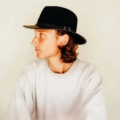 American Hat Makers Summit Fedora - Black -Aetrex Online summit fedora black hats american hat makers 887135