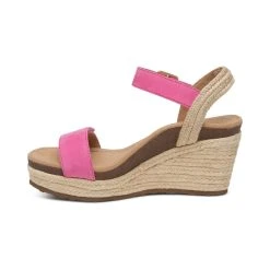 Aetrex Sydney Quarter Strap Espadrille Wedge - Azalea 4 Aetrex Sydney Quarter Strap Espadrille Wedge - Azalea -Aetrex Online sydney quarter strap espadrille wedge azalea womens sandals aetrex 393815