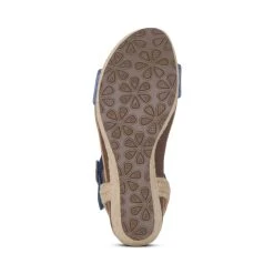 Aetrex Sydney Quarter Strap Espadrille Wedge - Blue 7 Aetrex Sydney Quarter Strap Espadrille Wedge - Blue -Aetrex Online sydney quarter strap espadrille wedge blue womens sandals aetrex 588583