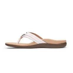 Vionic TIDE ALOE - White -Aetrex Online tide aloe toe post sandal womens sandals vionic 154366