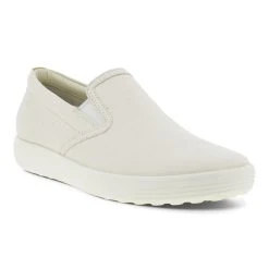 ECCO W Soft 7 Slip On - White Powder
