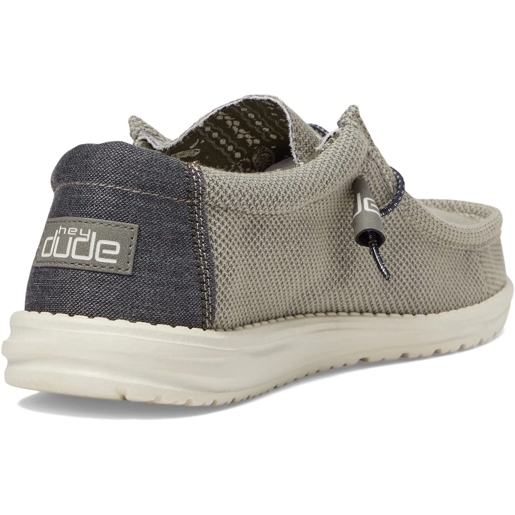 Wally Paisley - Grey Hey Dude Wally Paisley - Grey -Aetrex Online wally paisley grey mens footwear hey dude 182735