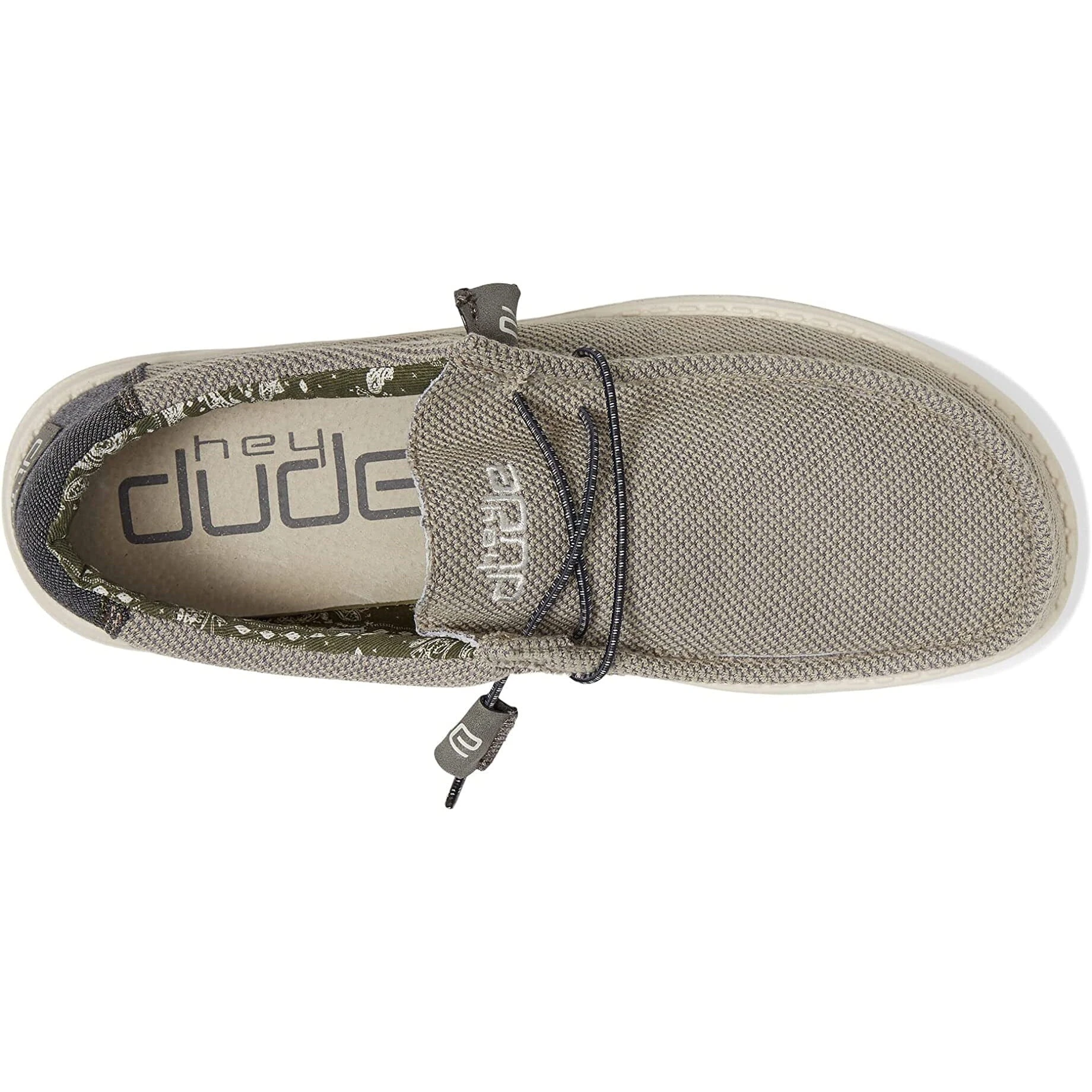 Wally Paisley - Grey Hey Dude Wally Paisley - Grey -Aetrex Online wally paisley grey mens footwear hey dude 351312