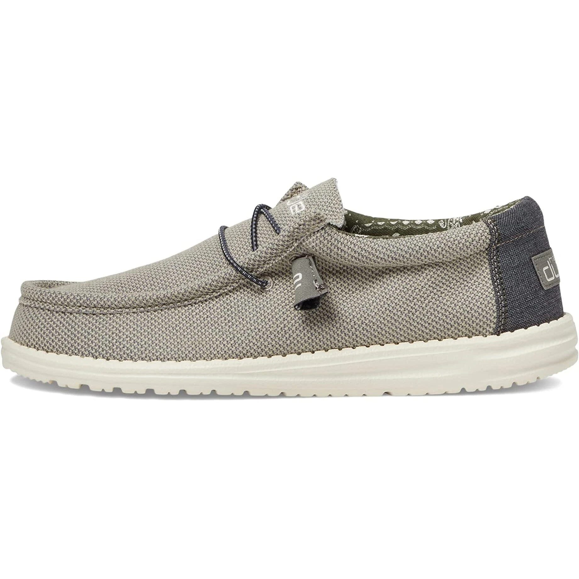 Wally Paisley - Grey Hey Dude Wally Paisley - Grey -Aetrex Online wally paisley grey mens footwear hey dude 536644