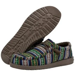 Hey Dude Wally Serape - Blue Canyon -Aetrex Online wally serape blue canyon mens footwear hey dude 472088