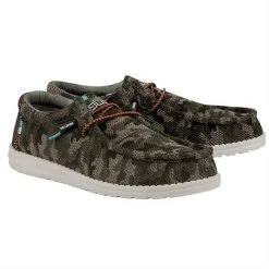Hey Dude Wally Sox - Camo Olivine