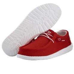 Hey Dude Wally Sox Fans - Flame -Aetrex Online wally sox fans flame mens closed toe hey dude 307442