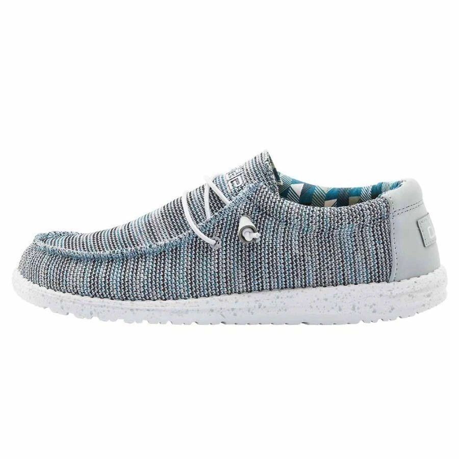 Wally Sox - Ice Grey Hey Dude Wally Sox - Ice Grey -Aetrex Online wally sox ice grey mens closed toe hey dude 849284