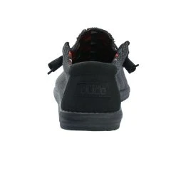 Hey Dude Wally Sox - Jet Black -Aetrex Online wally sox jet black mens footwear hey dude 721816