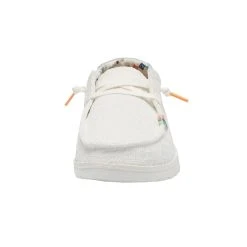 Hey Dude Wendy Boho - Crochet White -Aetrex Online wendy boho crochet white womens closed toe hey dude 236110