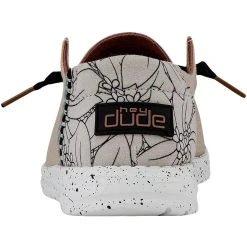 Hey Dude Wendy Canvas - Rose Flower -Aetrex Online wendy canvas rose flower womens closed toe hey dude 373689