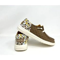 Hey Dude Wendy Funk - Army Dot's -Aetrex Online wendy funk army dots womens closed toe hey dude 670133