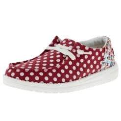 Hey Dude Wendy Funk - Rose Dot -Aetrex Online wendy funk rose dot womens closed toe hey dude 331213