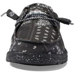 Hey Dude Wendy Patch Geo - Bandana Black -Aetrex Online wendy patch geo bandana black womens closed toe hey dude 742809