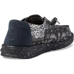 Hey Dude Wendy Patch Geo - Bandana Black -Aetrex Online wendy patch geo bandana black womens closed toe hey dude 862324