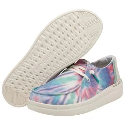 Hey Dude Wendy Rise - Tie Dye -Aetrex Online wendy rise tie dye womens closed toe hey dude 233795