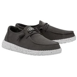 Hey Dude Wendy Slub Canvas - Dark Grey