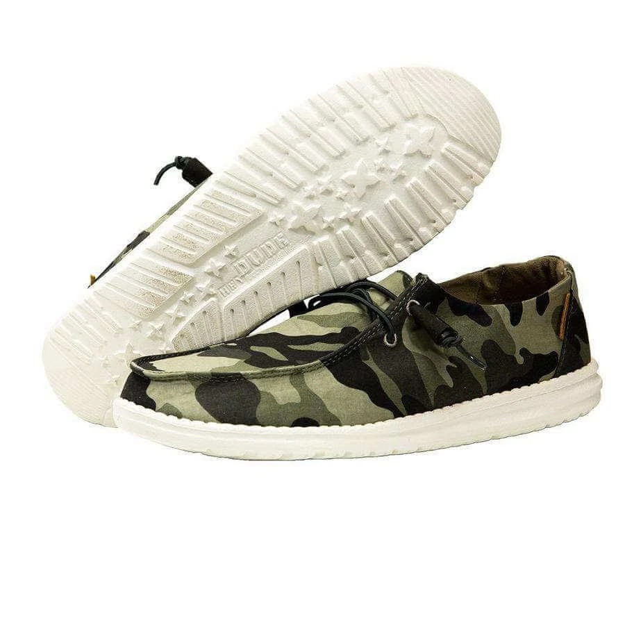 Wendy - Camo Hey Dude Wendy - Camo -Aetrex Online wendy womens closed toe hey dude 616928